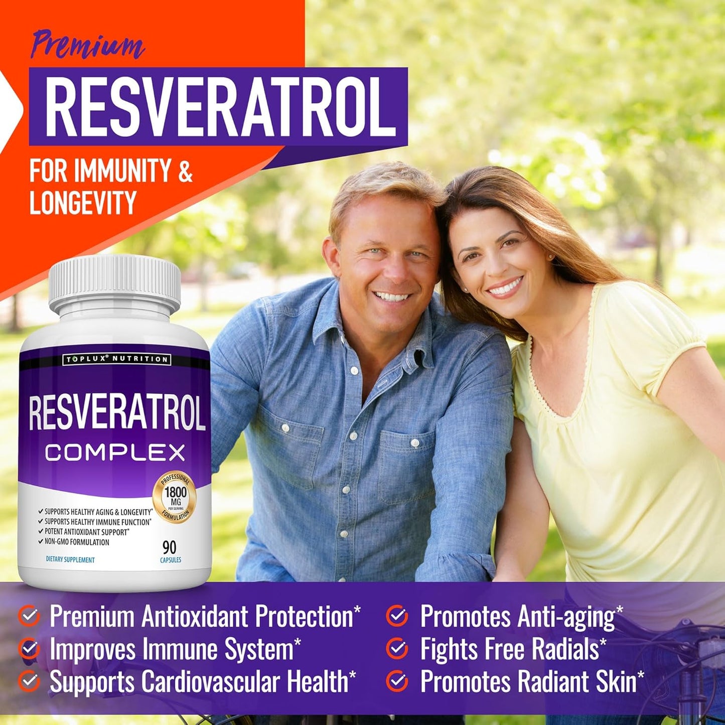 Resveratrol de Alta Potencia con Complejo Antioxidante