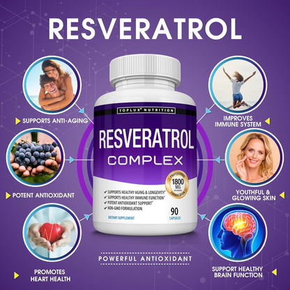 Resveratrol de Alta Potencia con Complejo Antioxidante