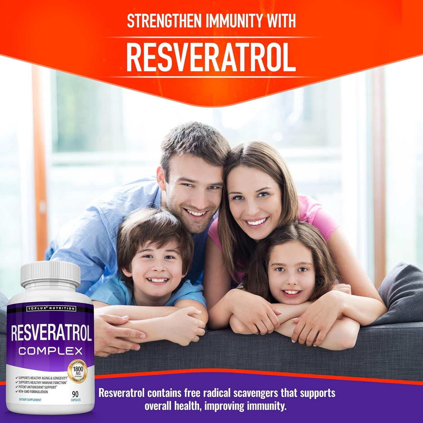 Resveratrol de Alta Potencia con Complejo Antioxidante