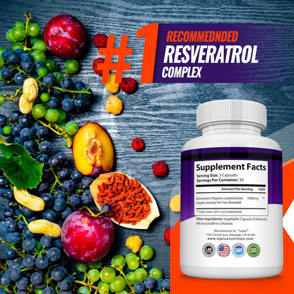 Resveratrol de Alta Potencia con Complejo Antioxidante